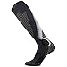 Pure Athlete High Performance Wool Ski Socks - Thermal Warm Merino Wool OTC Sock, Men Women (1 Pair - Black/Grey/Silver, Medium)