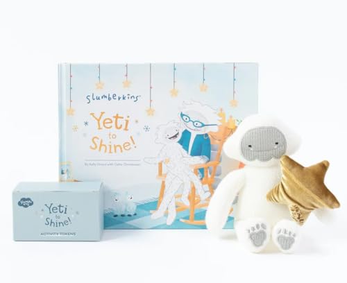 Slumberkins Yeti to Shine - Promotes Mindfulness, Connection, & Play - Includes Book, Yeti & Her Shine Bright Star Plushes & Activity Tokens - Holiday Toys for Boys & Girls