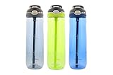 Contigo Autospout Ashland Water Bottle, 24oz - Stormy Weather/Vibrant Lime/Monaco (3-Pack)