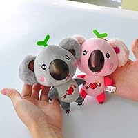 opOpb213IL Stuffed Dolls & Stuffed Toys, Cute Cartoon Koala Cotton Toy Keychain Clip Key Ring Valentine