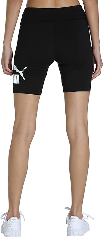 PUMA ESS 7"" Logo Short Leggings Collants, Mulheres, Preto (Preto), s