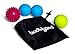 BodyGood Massage Ball Set. Includes Lacrosse Style Ball, Spikey Ball and Peanut for Plantar Fasciitis, Deep Tissue and Myofascial Trigger Point Therapy. Use on Entire Body or Foot, Hands, and Back