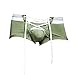 sandbank Men's Sexy Lingerie Cotton Tie Rope Cute Boxer Brief Underwear Panties (US M=Asian Tag XL,Army Green#1)