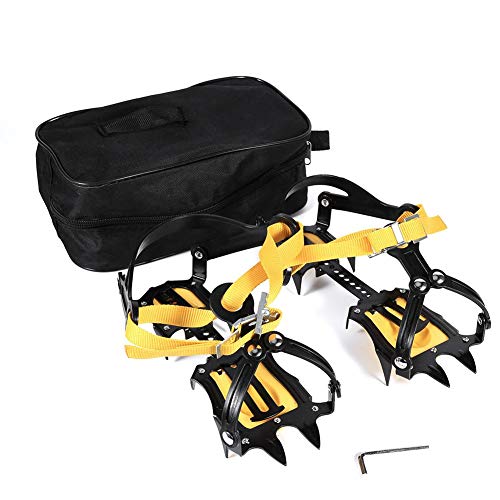 VGEBY1 Ice Climbing Claws, Strap Type Crampons Crampons Strap Binding Type for Hiking
