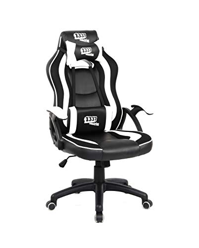 1337-Industries-Silla-GC650BW-Silla-Gaming-Color-Negro-y-Blanco