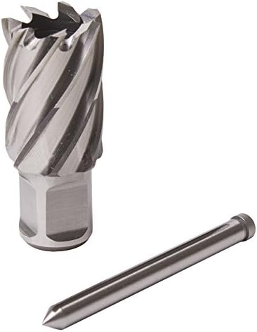 Slugger by Fein HSS Annular Cutter with Pilot Pin for Precision Drilling - High-Durability Steel, 1" Cutting Depth, 5/8" Bore Diameter, 3/4" Straight Shank - 63134158041