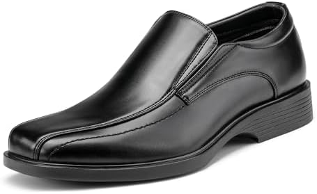 Bruno Marc Men's Cambridge-05 Black Leather Lined Dress Loafers
