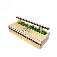 Xie5Qing Fingerboard Tool, Finger Skateboard Props Box Square Pole Fun Desk Finger Skateboard Track Heat Transfer Graffiti