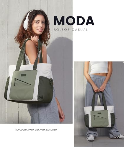 LOVEVOOK Women's Large Tote Bag Women's Laptop Work Tote Bag Shopper for College Travel Office Work School