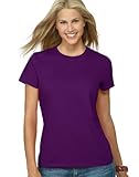 Hanes Silver Ladies' Classic Fit Ringspun Cotton Jersey Tee