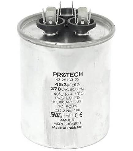 43-25133-05 -Ruud OEM Round Replacement Dual Run Capacitor