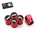 TK-KLZ 4Pcs for Jeep Skull Logo Car Wheel Tires Valve Stem Caps for Chrysler Jeep Grand Cherokee Wrangler Compass Cherokee Renegade Patriot Grand Comander Decoration Accessories (Red)