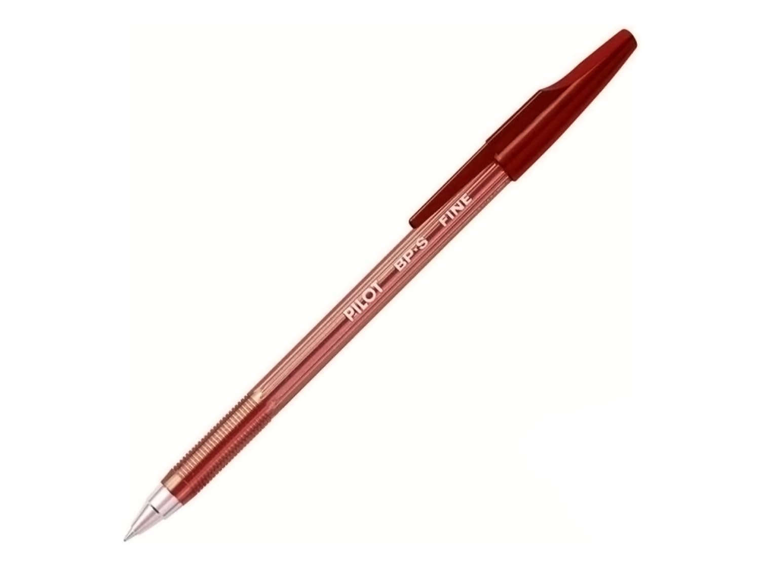 Pilot BP-S Ballpoint PENS (Stick Ballpoint Pen – Stick Ballpoint Pen Fine Red 1Pièce (S), Red, Red, Transparent, End, Ambidextrous, One Piece (S))