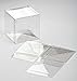 3x3x3 Clear Gift Boxes | Clear Plastic Boxes for Holiday Christmas Weddings Parties | Square Cube Party Favor Boxes for Gifts Candy Cookies Cupcakes | ClearBags Food Safe PLB58 | 25 Boxes