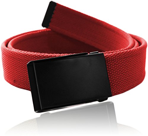 Eurosport Premium Cotton 48" Canvas Web Belt - WB2830 - Red