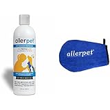 Allerpet Multi Pet Dander Remover Dogs Cats and Other Furry Feathered Family Members 12oz with Applicator Mitt - Scientifically Proven for Effective Animal Allergy Relief - Proudly USA Made