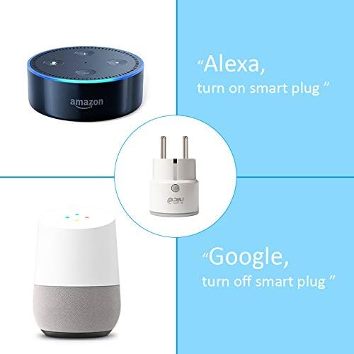 NEO mini Wi Fi Smart Plug de la EU enchufe 16A medicin de potencia KW h electricidad voltaje Amazon AlexaGoogle HomeIFTTT Smart Life control de la aplicacin Pack a 3