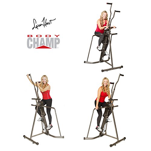 Body Champ Leisa Hart Cardio Vertical Stepper Climber / Includes Assembly Video, Meal Plan Guide, Workout Video access BCR890 - Thumbnail 3