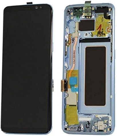 wealorwoe Original Replacement Part LCD Touch Screen Digitizer for Samsung Galaxy S8-G950 Blue with Frame