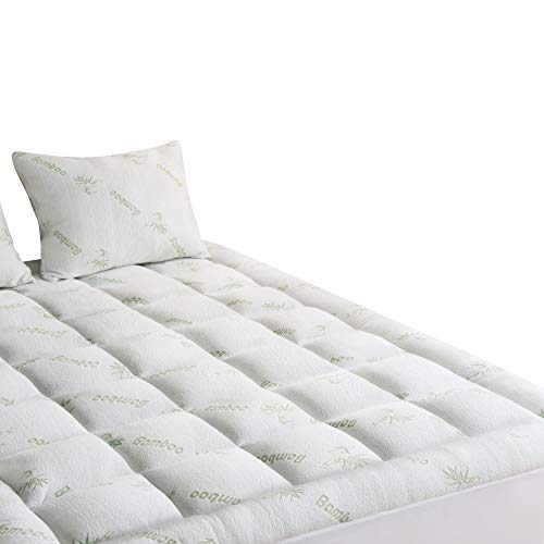 Bamboo Mattress Topper Cover Queen With Bamboo Pillow Import It All
