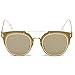 GAMT Desginer Vintage Sunglasses Retro Full-rim Metal Frame Round Lens Fashion Style Gold Frame Gold Lens