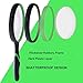 JOYPRO 2-Pack 4X Magnifying Glass, Handheld Reading Magnifier – 75mm Magnifying Glass Lens, Thickened Rubbery Frame with Non-Slip Soft Handle for Book Reading,Insect and Kids Hobby Observation