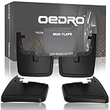 OEDRO Upgraded Front Rear Mud Flaps Compatible with 2015-2020 Ford F150 F-150 HD without OEM Fender Flares Only, Full Set 4pc Splash Mud Guards
