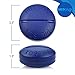 Pill Box Round for Travel - Mini Compact Portable 4 Compartment Pills Case Organizer, Vitamin and Medication Dispenser Holder for Up to 4 Times A Day, BPA Free Pill Reminder by MEDca