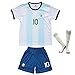2019 Copa Soccer Team America Argentina Brazil Colombia Messi Neymar James Kids Jersey Shorts