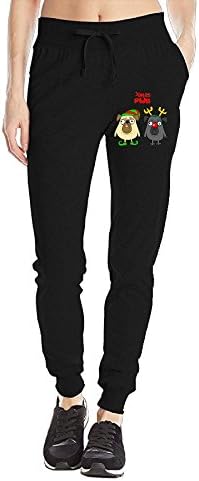 Womens Funny Pugs With Christmas Costumes Popular Sweatpants For Yoga Workout Athletic Joggers Pants With Drawstring Pocket Trousers X-Large