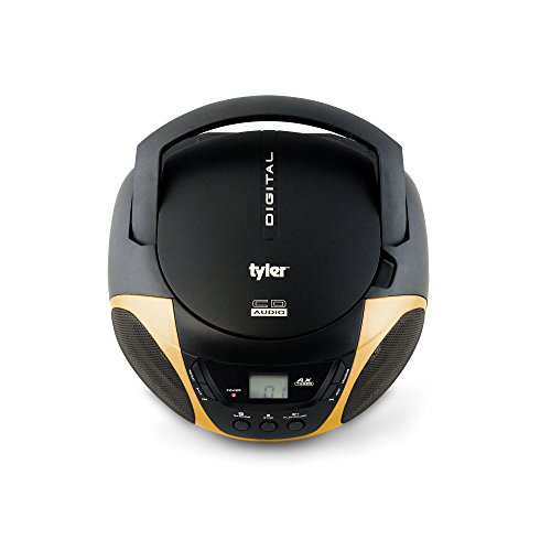image for Tyler Portable Sport Stereo CD Player TAU101-YEL with AM/FM Radio and 