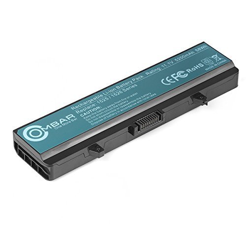 OMBAR 5200mAh Laptop Battery for Dell Inspiron 1525 1526 1545 1546 PP29L PP41L Series Vostro 500 P/N X284G M911 M911G GW240 RN873 K450N GP952 RU586 C601H 312-0844