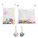 Freyry Bath Toy Organizer Storage - 2pcs Mesh Bathtub Toy Holder Bag Baby Strong Hook Suction Bath Toy Organizer for Kids 35x45cm
