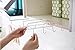 Fashionclubs 8 Hook Under Shelf Mugs Cups Wine Glasses Storage Drying Holder Rack,Cabinet Hanging Organizer Rack for Ties And Belts