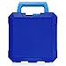 Delicious Agent Insulated Lunch Box Snap in Ice Pack, Dishwasher Safe Blue