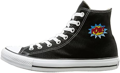 Hilo Canvas Shoes Pow Hi-Top Unisex Canvas Sneaker- Season Lace Ups Shoes Casual Trainers Men And Women 41
