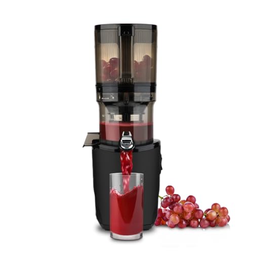 Kuvings Estrattore AUTO8, Spremiagrumi e Centrifuga - Lenta e facile da pulire, capacità 2L, motore da 200W ideale per frutta, verdura e smoothies.(Nero)_KHS-860SE