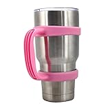 Tumbler Handle,Neartime Stainless Steel Insulated Tumbler Mug Handle 30 Oz (Pink)