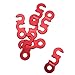 TRIWONDER Guyline Cord Adjuster Rope Tensioner Tent Guy Line Paracord Tightener Loop Alien Aluminum Alloy for Camping Hiking (Red - 12 Pack)