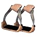 HILASON Western 3″ Wide Aluminum Twisted SLOPED Horse Saddle Stirrups Pairthumb 1