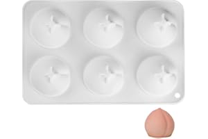 Peach Shape Dessert Mold Cake Silicone Mold 3D Fruit Mold for Chocolate Candy Pudding Jelly Mousse Soap