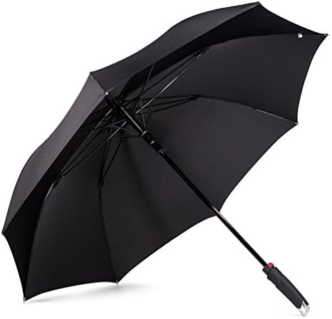 LifeTek New Yorker Umbrella - Extra Large Windproof Umbrella 54 Inch Coverage with Automatic Open Full Size Quick Drying Teflon Canopy