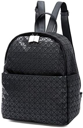 Female Fashion Girl Daily Geometric Bag Sequin Folding Backpack