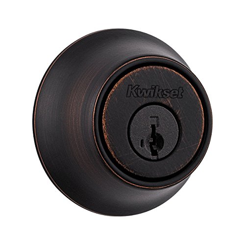 Kwikset 660 Single Cylinder Deadbolt featuring SmartKey in Venetian Bronze