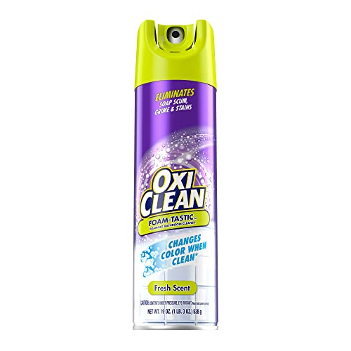 OxiClean FoamTastic Foaming Bathroom Cleaner, Fresh Scent, Spray Can