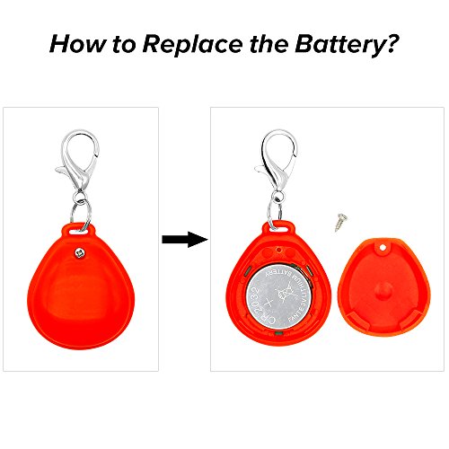 Higo LED Dog Tags, Pack of 3PCS Light Up Clip-on Pet ID Tags Key-Chain, Glow in The Dark Blinking Dog Safety Light Pendants Make Your Dogs Visible& Safe at Night (Red, Pink, Green) - Thumbnail 6