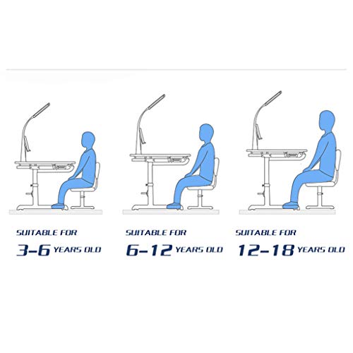 Davtian Kids Desk, Height Adjustable Children Desk and Chair Set