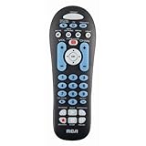 RCA RCR313BR Big Button Three-Device Universal Remote, Black