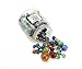 Fun Central 160 Pieces - Glass Marbles Bulk Assortment for Kids