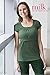 Milk Nursingwear Women's Empire Scoop Neck Nursing Top-L-Emerald